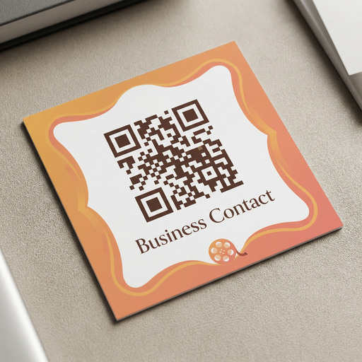 黄色仓库商务二维码