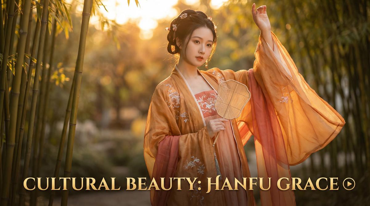 黄色仓库汉服写真视频